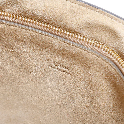 Chloe Leather Faye Suede Shoulder Bag beige WS22881