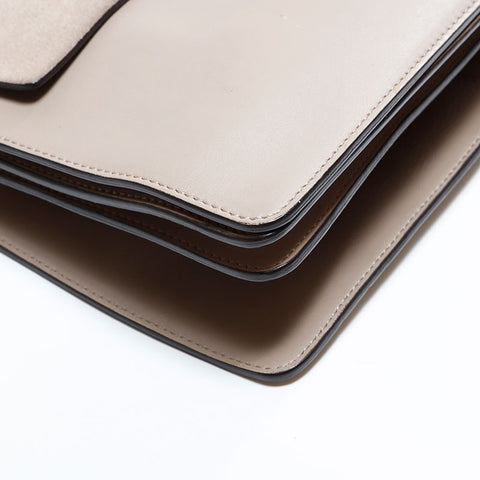クロエ Chloe  レザー フェイ スエード ショルダーバッグ ベージュ WS22881