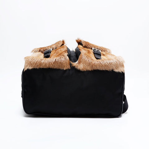 プラダ PRADA ガゼルファー ナイロン リュック・デイパック ブラック WS22882