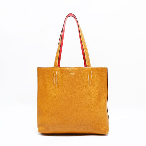 エルメス HERMES ドゥブルセンス 28 A刻印 2017年製 トートバッグ ブラウン WS22883
