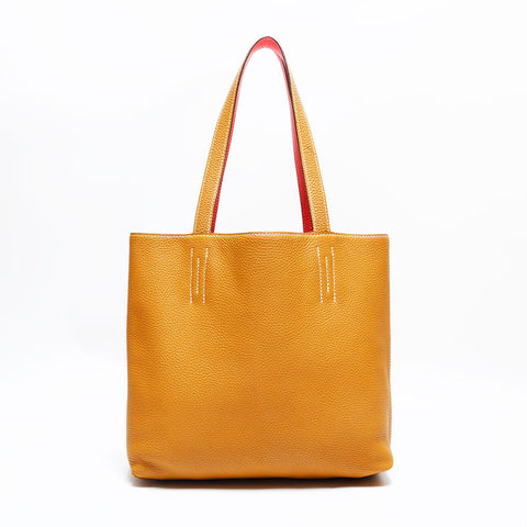 エルメス HERMES ドゥブルセンス 28 A刻印 2017年製 トートバッグ ブラウン WS22883