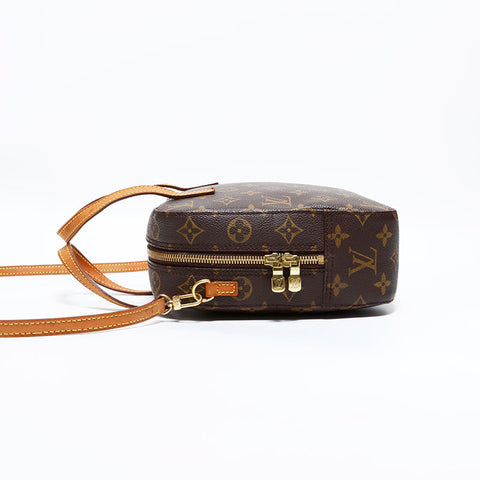 LOUIS VUITTON 2001 Monogram Spontini Handbag Brown WS22884