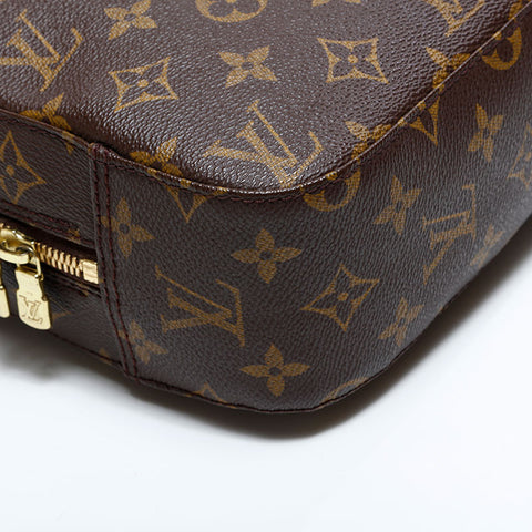 LOUIS VUITTON 2001 Monogram Spontini Handbag Brown WS22884