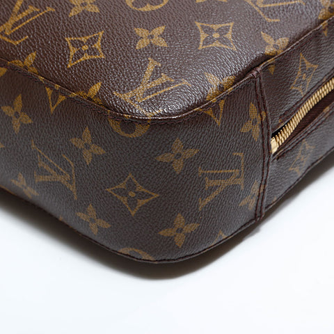 LOUIS VUITTON 2001 Monogram Spontini Handbag Brown WS22884