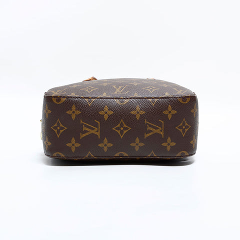 LOUIS VUITTON 2001 Monogram Spontini Handbag Brown WS22884