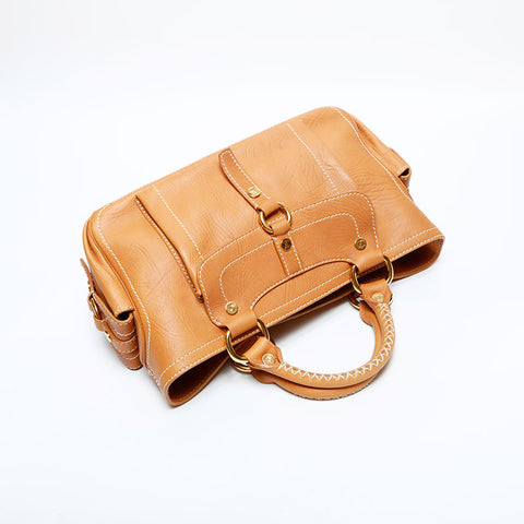 セリーヌ CELINE レザー ブギー ハンドバッグ ブラウン WS22885