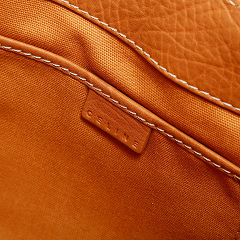 CELINE Leather Boogie Handbag Brown WS22885