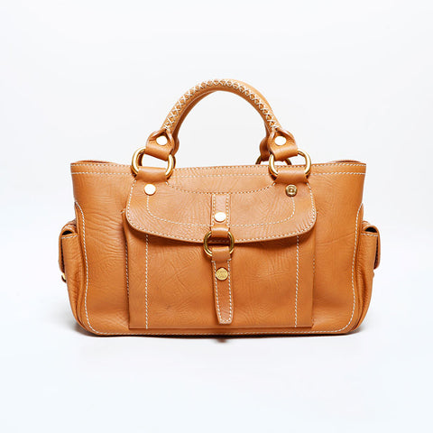 セリーヌ CELINE レザー ブギー ハンドバッグ ブラウン WS22885
