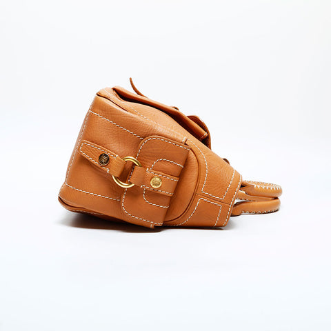セリーヌ CELINE レザー ブギー ハンドバッグ ブラウン WS22885