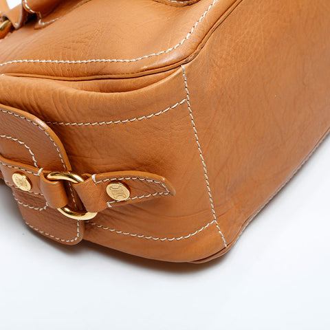 CELINE Leather Boogie Handbag Brown WS22885