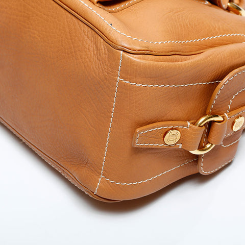 セリーヌ CELINE レザー ブギー ハンドバッグ ブラウン WS22885