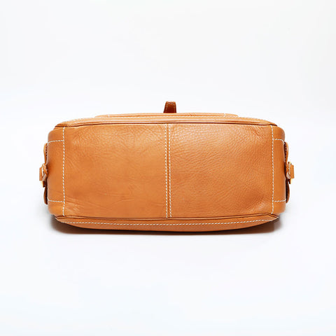CELINE Leather Boogie Handbag Brown WS22885