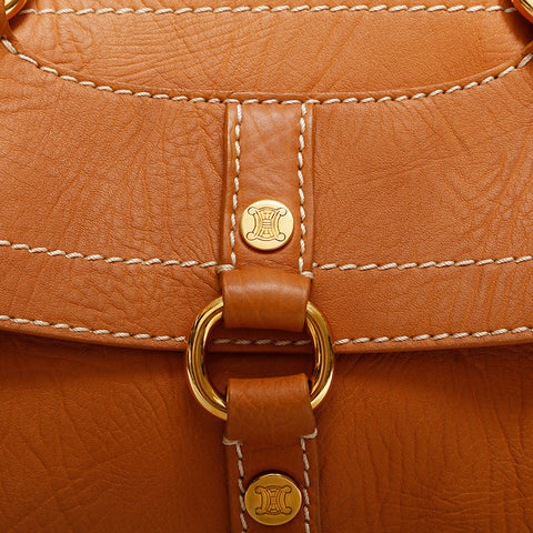 セリーヌ CELINE レザー ブギー ハンドバッグ ブラウン WS22885