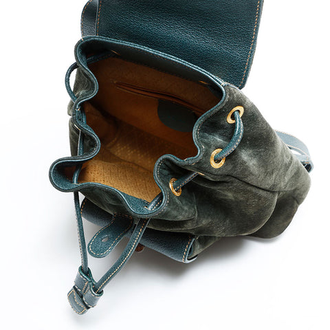 グッチ GUCCI スエード バンブー リュック・デイパック グリーン WS22888