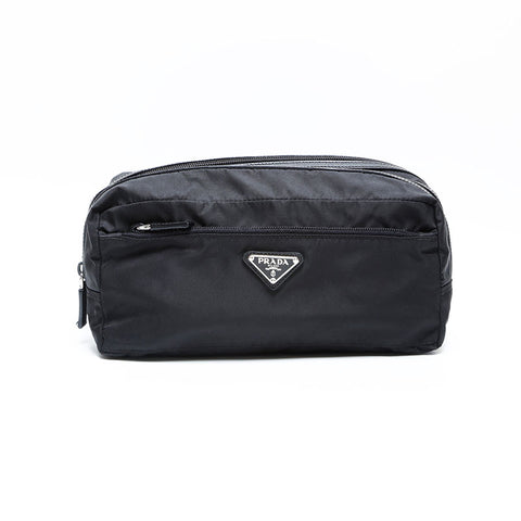 プラダ PRADA ナイロン トライアングルロゴ ハンドバッグ ブラック WS22889