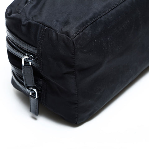 プラダ PRADA ナイロン トライアングルロゴ ハンドバッグ ブラック WS22889