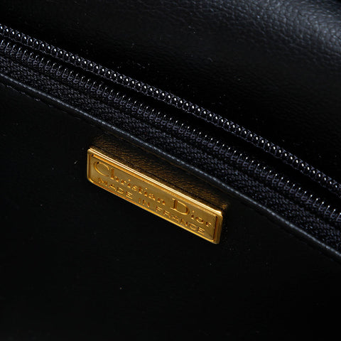 クリスチャンディオール Christian Dior レザー ショルダーバッグ ブラック WS22890