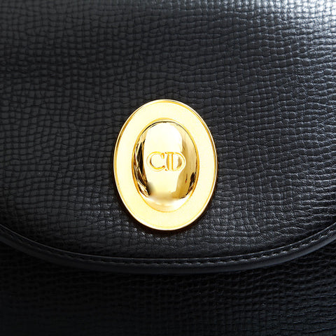 クリスチャンディオール Christian Dior レザー ショルダーバッグ ブラック WS22890
