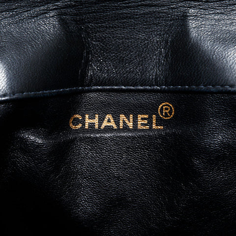 CHANEL Lambskin Matelass Chain Mini Backpack  Daypack black WS22897