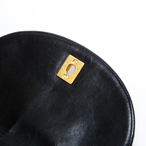 CHANEL Lambskin Matelass Chain Mini Backpack  Daypack black WS22897