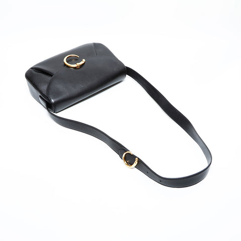 カルティエ CARTIER レザー パンテール ショルダーバッグ ブラック WS22899