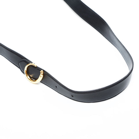 カルティエ CARTIER レザー パンテール ショルダーバッグ ブラック WS22899