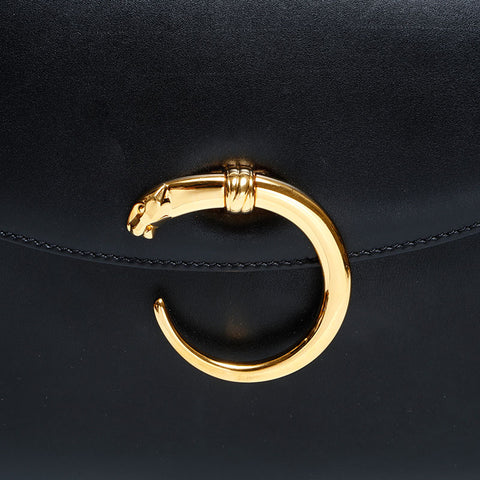 カルティエ CARTIER レザー パンテール ショルダーバッグ ブラック WS22899