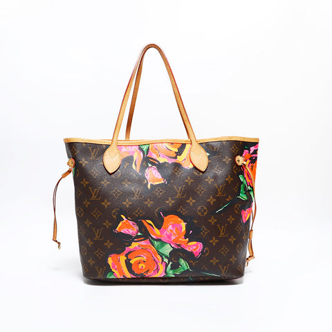 LOUIS VUITTON 2008 Monogram Rose Neverfull MM Tote Bag Brown WS22900