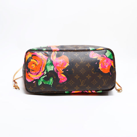 LOUIS VUITTON 2008 Monogram Rose Neverfull MM Tote Bag Brown WS22900