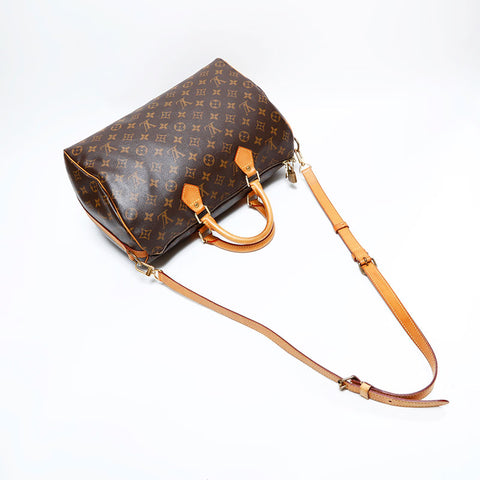 ルイ・ヴィトン LOUIS VUITTON 2012年製 モノグラム スピーディ バンドリエール35 ハンドバッグ ブラウン WS22901