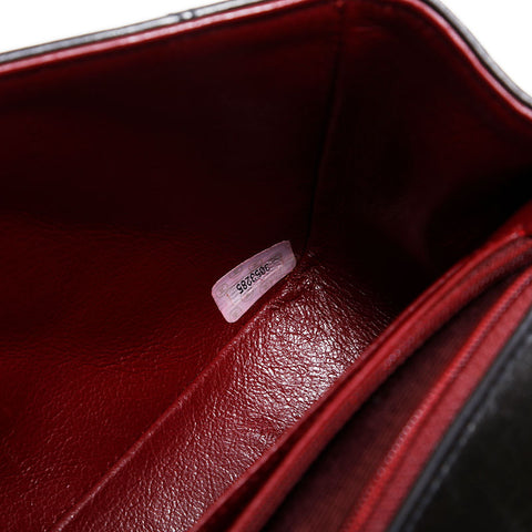 CHANEL No. 3 1994-1996 Diana Petit sac à bandoulière en cuir d'agneau Matelasse noir WS22906