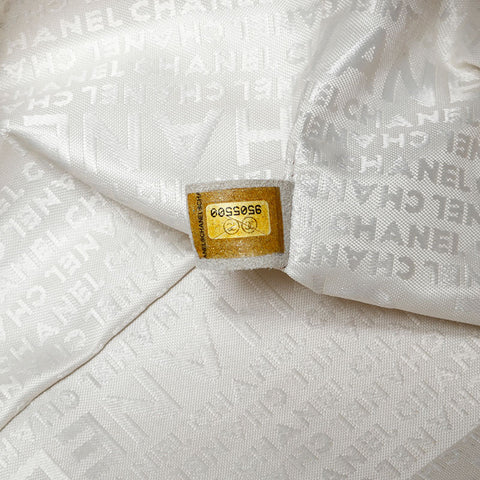 シャネル CHANEL 9番台 2004-2005 チェーン フラップ ココマーク ラムスキン ショルダーバッグ ベージュ WS22907