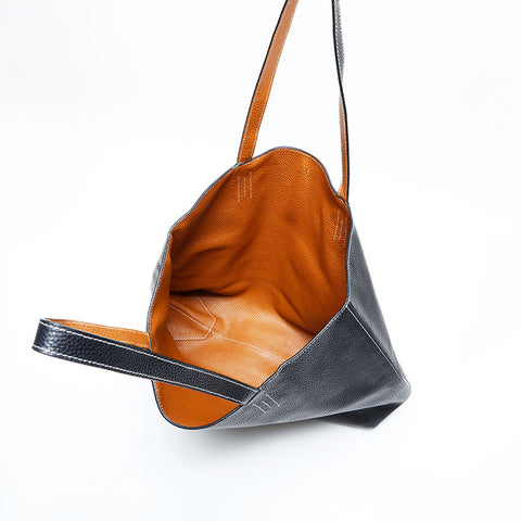 エルメス HERMES ドゥブルセンス45 トートバッグ ブラック WS22908