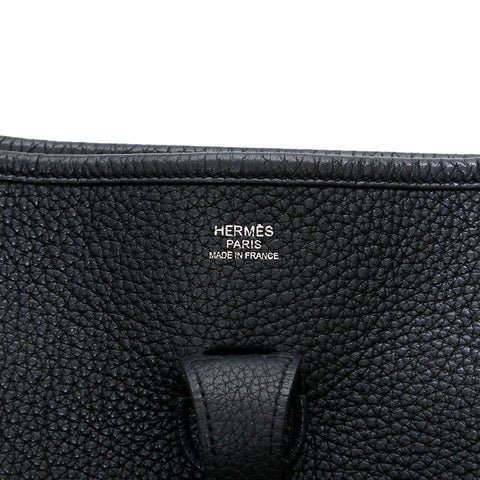 HERMES Evelyne III GM Shoulder Bag Black, Stamp M, 2009 WS22909
