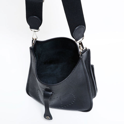 HERMES Evelyne III GM Shoulder Bag Black, Stamp M, 2009 WS22909