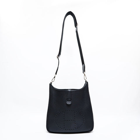 HERMES Evelyne III GM Shoulder Bag Black, Stamp M, 2009 WS22909