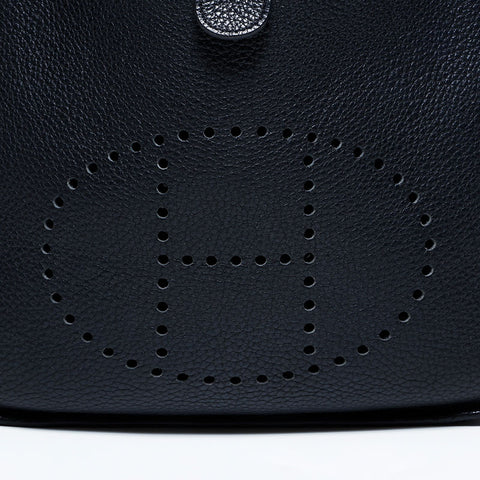 HERMES Evelyne III GM Shoulder Bag Black, Stamp M, 2009 WS22909