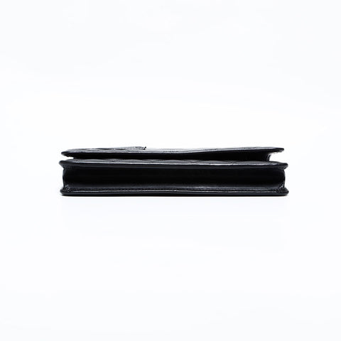 CHANEL No. 14 2010-2011 Cambon Line Chain Wallet Shoulder Bag black WS22910