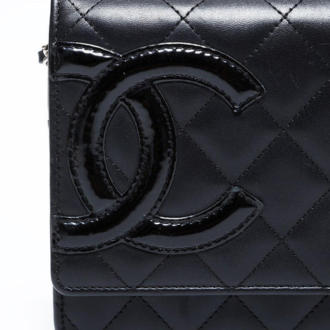 香奈儿第14号2010-2011 Caimbon Line Chain Challet Challether肩带黑色WS22910