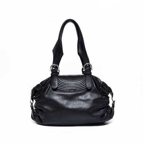 サルヴァトーレフェラガモ Salvatore Ferragamo レザー ショルダーバッグ ブラック WS22911