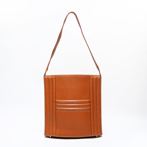 Hermes Leather Cadena Kelly Sac à épaule marron WS22912