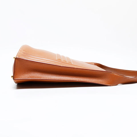 Hermes Leather Cadena Kelly Sac à épaule marron WS22912