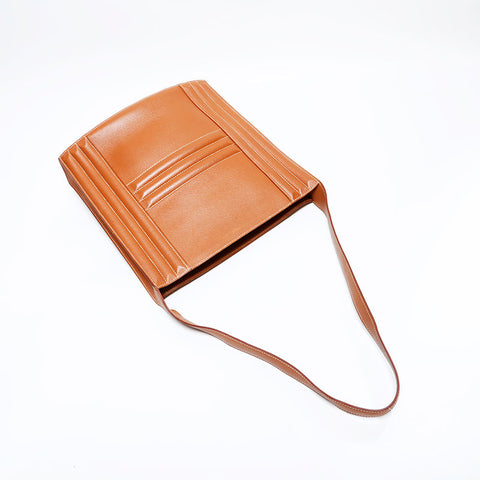 Hermes Leather Cadena Kelly Sac à épaule marron WS22912