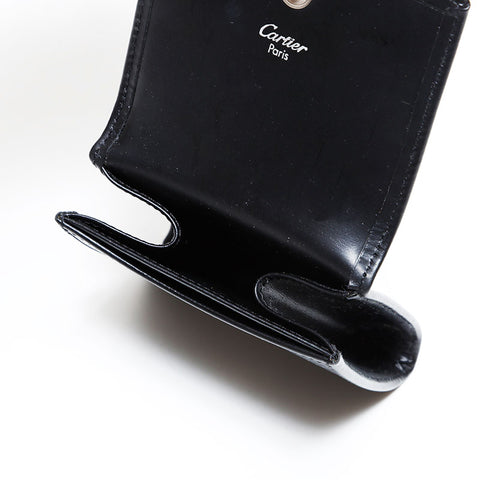 カルティエ CARTIER レザー ミニ コインケース ブラック WS22914
