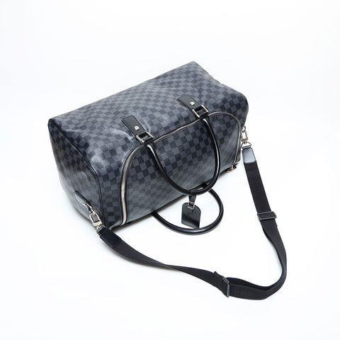 ルイ・ヴィトン LOUIS VUITTON 2009年製 ダミエ グラフィット ロードスター50 ボストンバッグ ブラック WS22915