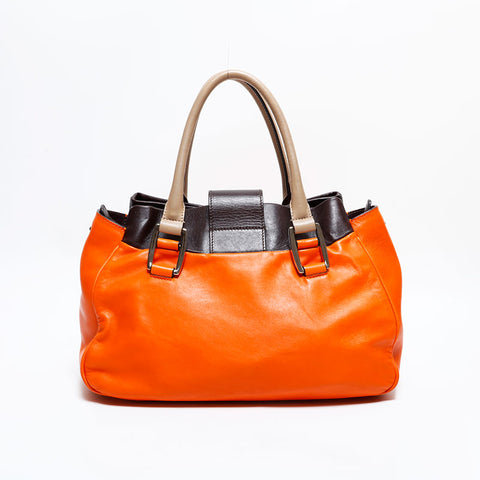 CELINE leather Handbag Orange WS22917