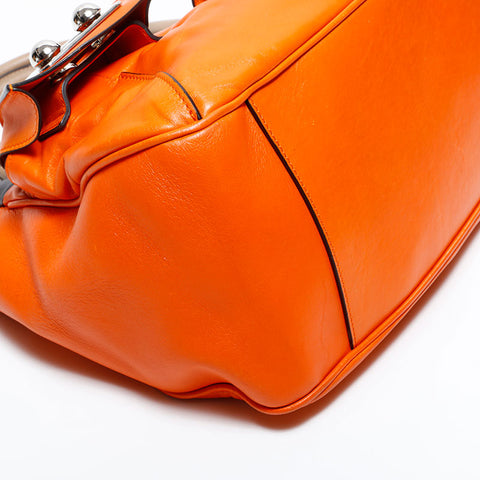 CELINE leather Handbag Orange WS22917