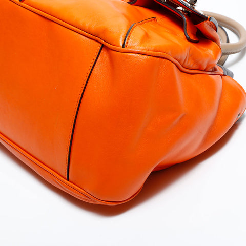 CELINE leather Handbag Orange WS22917