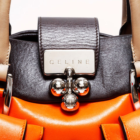 CELINE leather Handbag Orange WS22917
