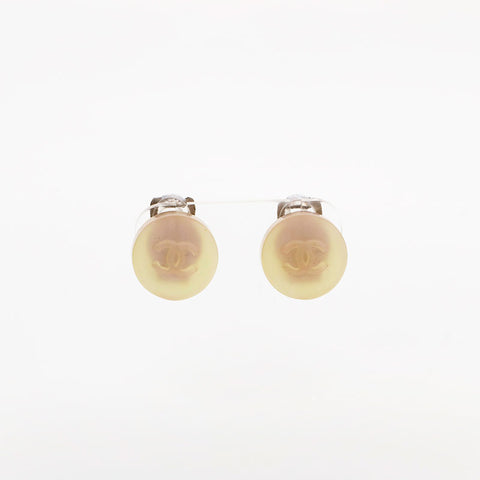 シャネル CHANEL ココマーク ボタン ミニ 00C 2000年 イヤリング ピンク WS22920